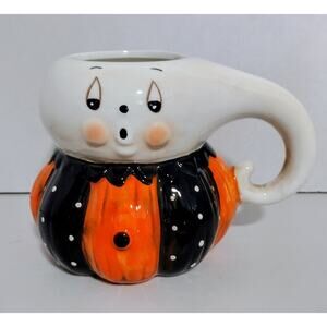 NEW~Johanna Parker Halloween Ghost Pumpkin Mug~ Collectibles ~ 2025